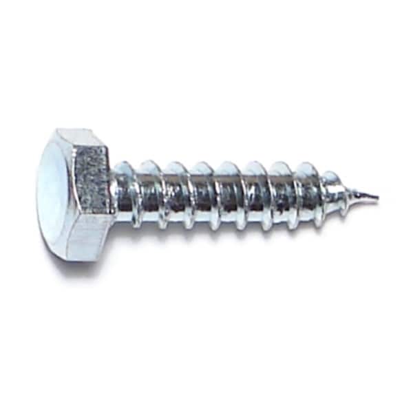 Midwest Fastener Lag Screw, 1/4 in, 1 in, Steel, Zinc Plated Hex Hex Drive, 100 PK 01285 - main